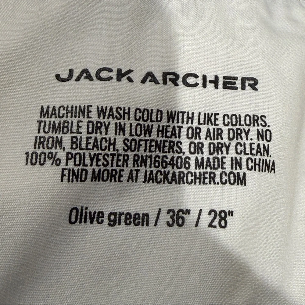 Jack Archer Jetsetter Tech Pants Mens 36x28 Olive Performance‎ Chino